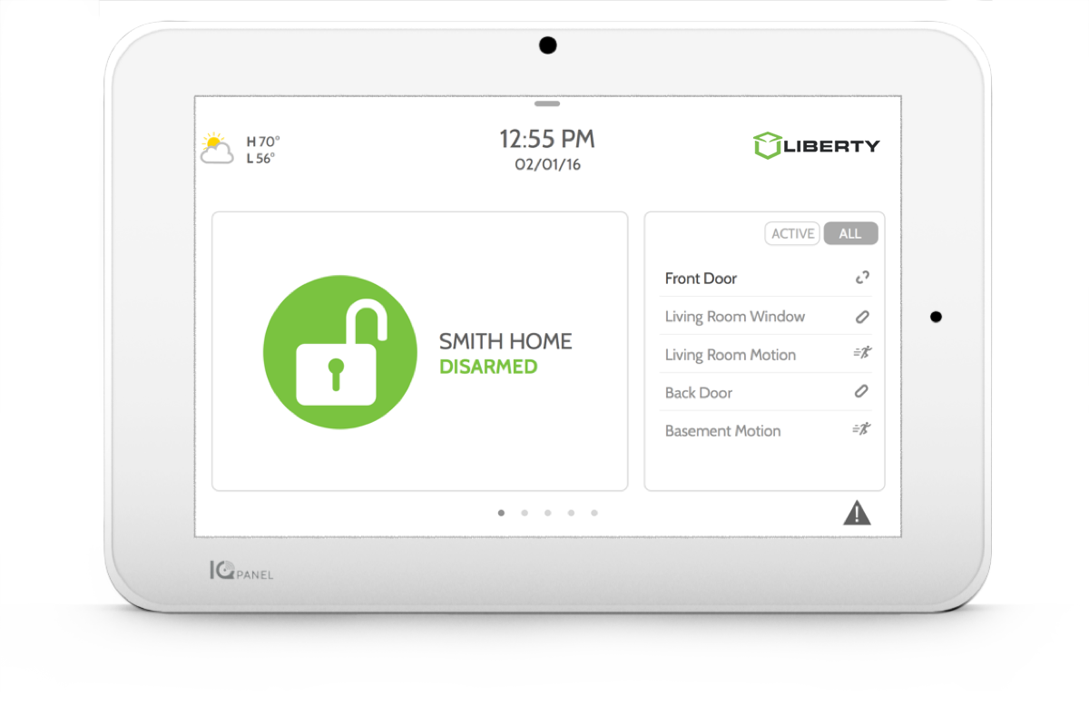 liberty security unlocked smart home display alarm system