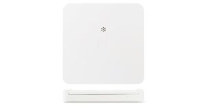 DSC PGP9986 PowerG+ Water Tile leak and freeze detector installed near water heater —Liberty Security Canada